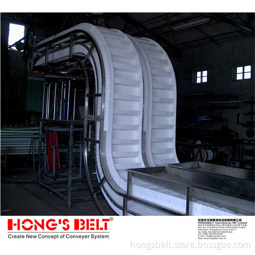 Scoop Cleats Food Grade Modular Belt (HS-100A)